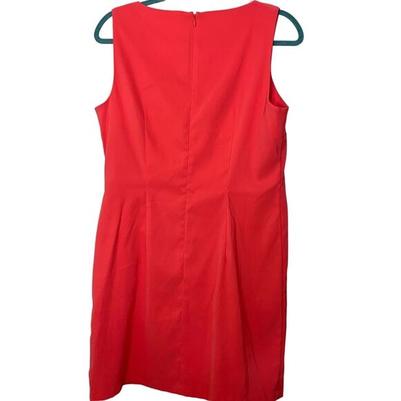 Alyx Coral Sleeveless Sheath Dress High Neck Size 14 Petite - Picture 2 of 8